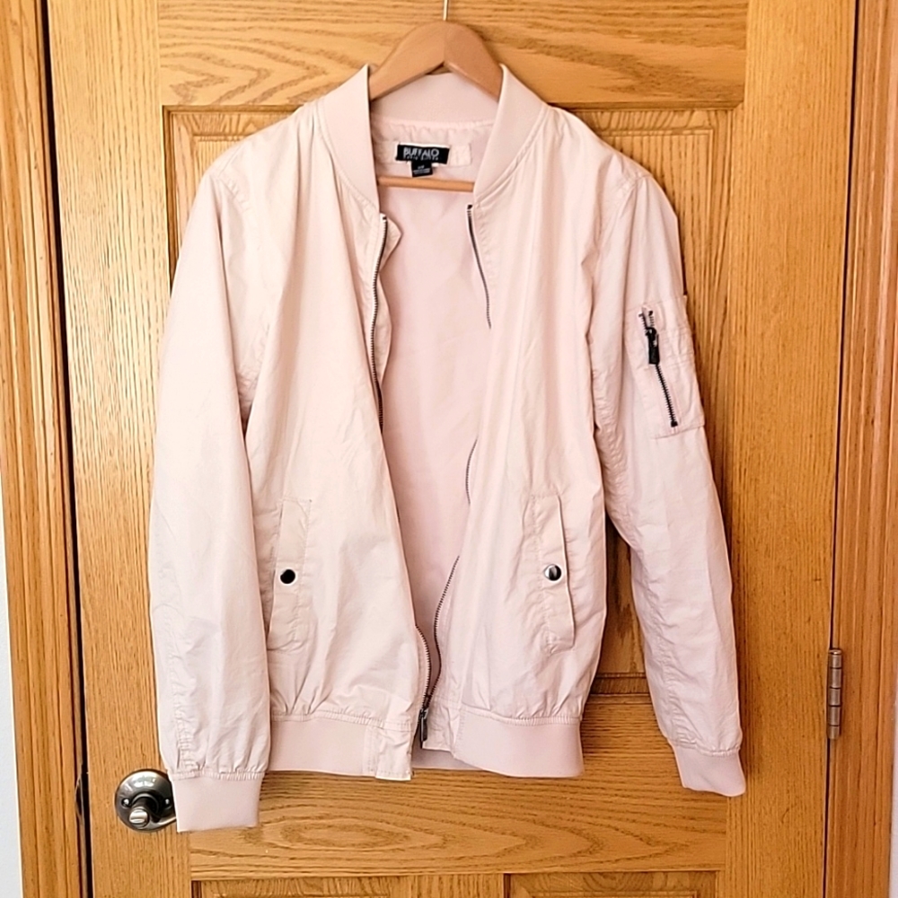 Blush bomber jacket